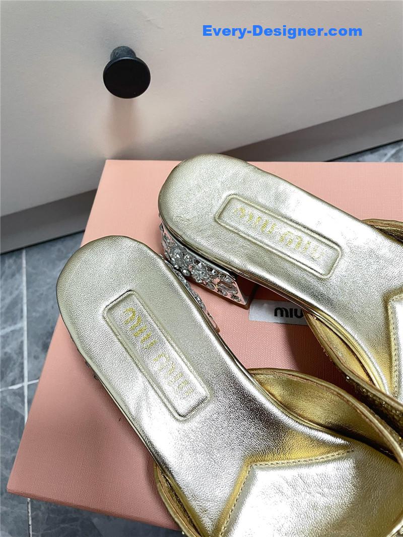 miumiu new crystal slippers