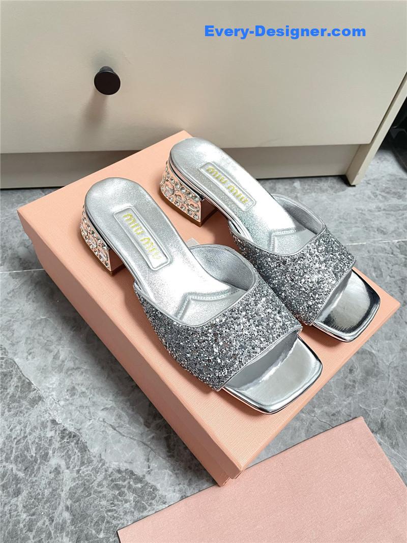 miumiu new crystal slippers
