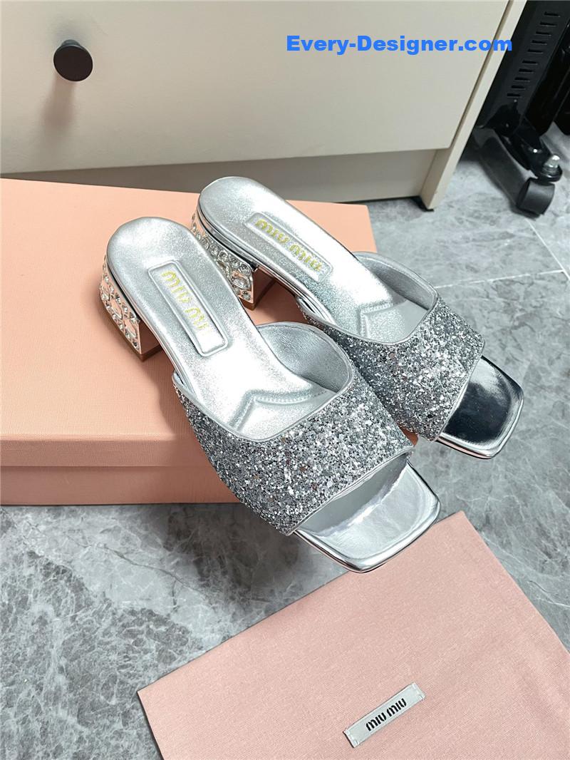 M1um1u new crystal slippers