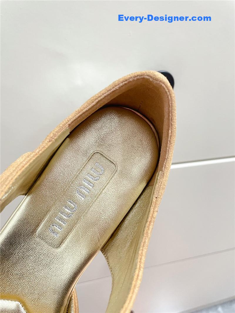 M1um1u mary jane rhinestone heels