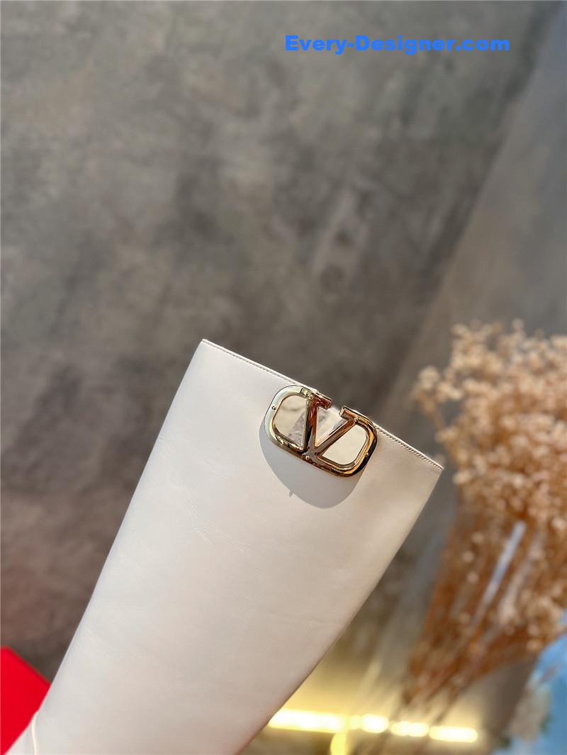 Va1e*ntin0 leather outsole mid boots