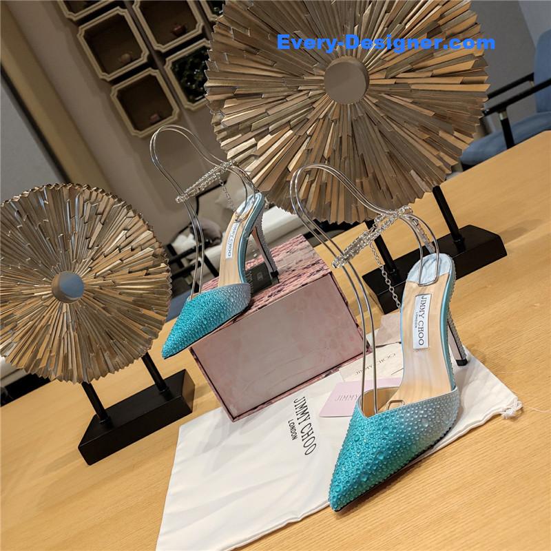 j1m*y ch00 blue color block hot D1am0nd wedding shoes