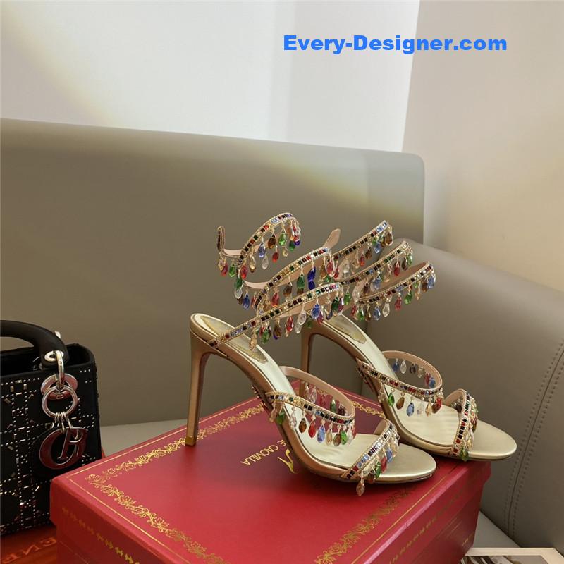 Classic snake wrap sandals