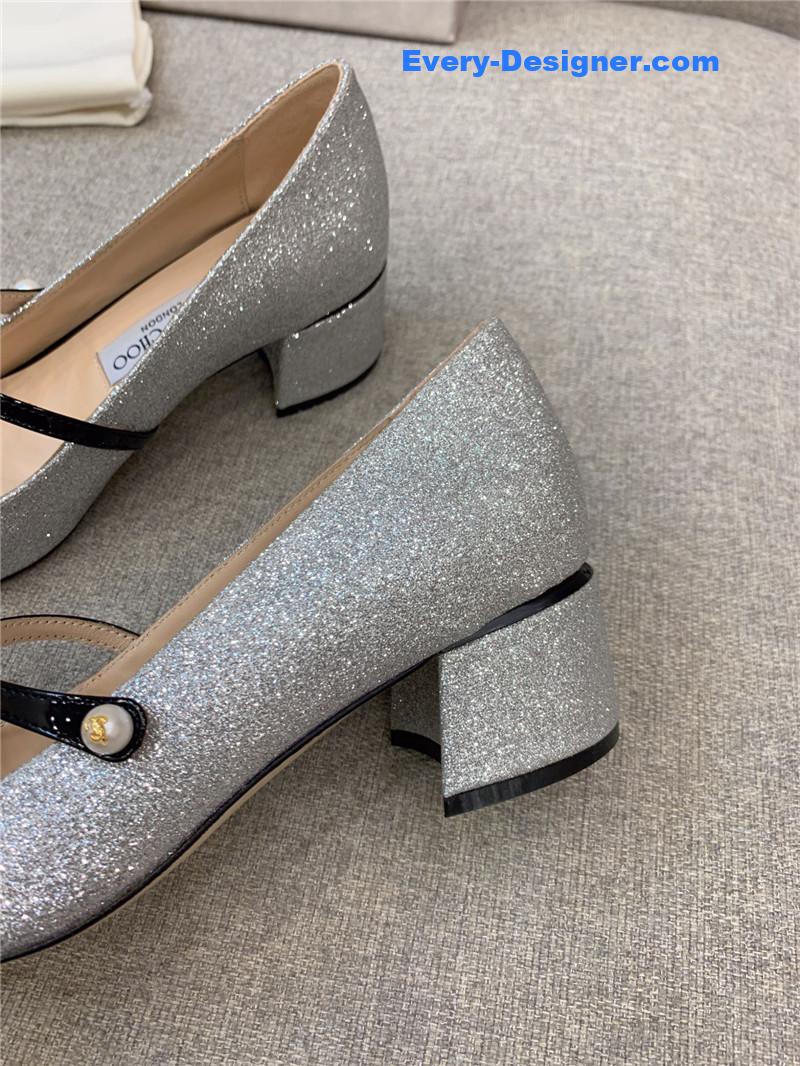 J1m*y Ch00 new thick heel mary jane shoes