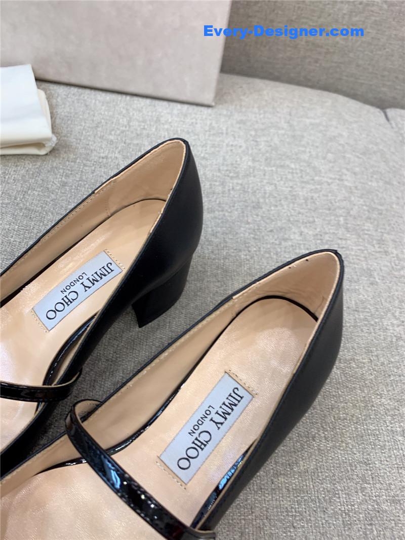 J1m*y Ch00 new thick heel mary jane shoes