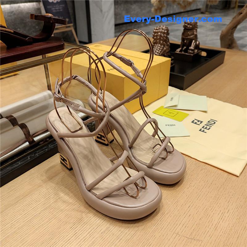 fendi color block haute couture sandals