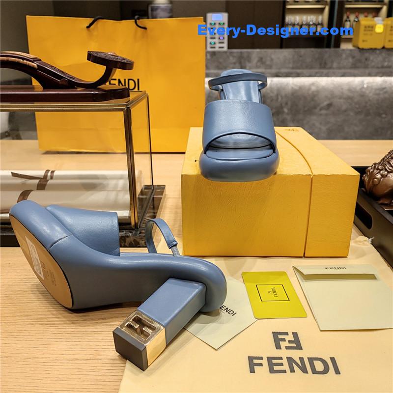 F**di block heel sandals