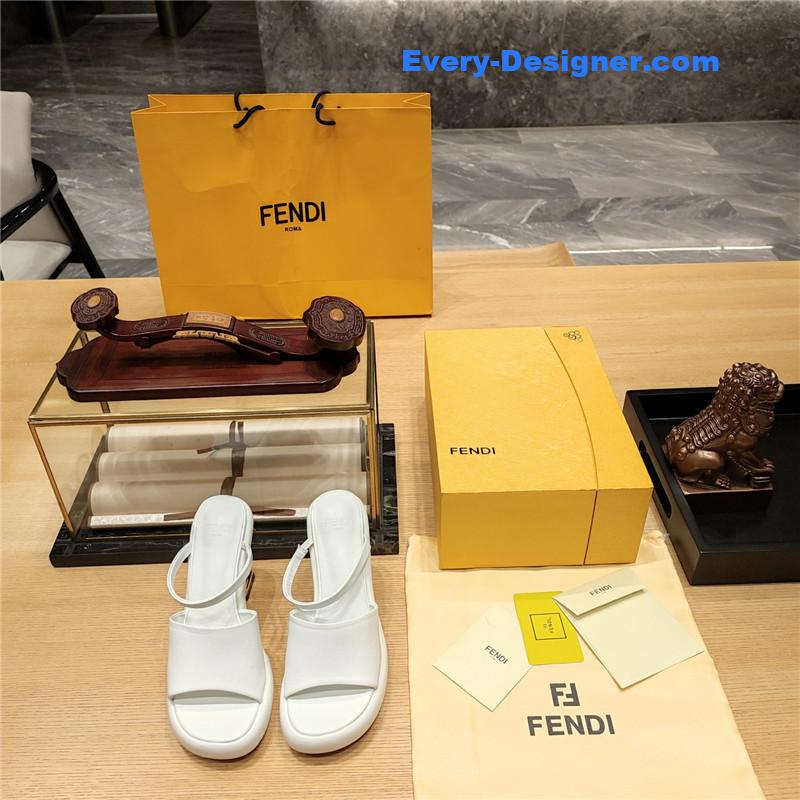 F**di block heel sandals