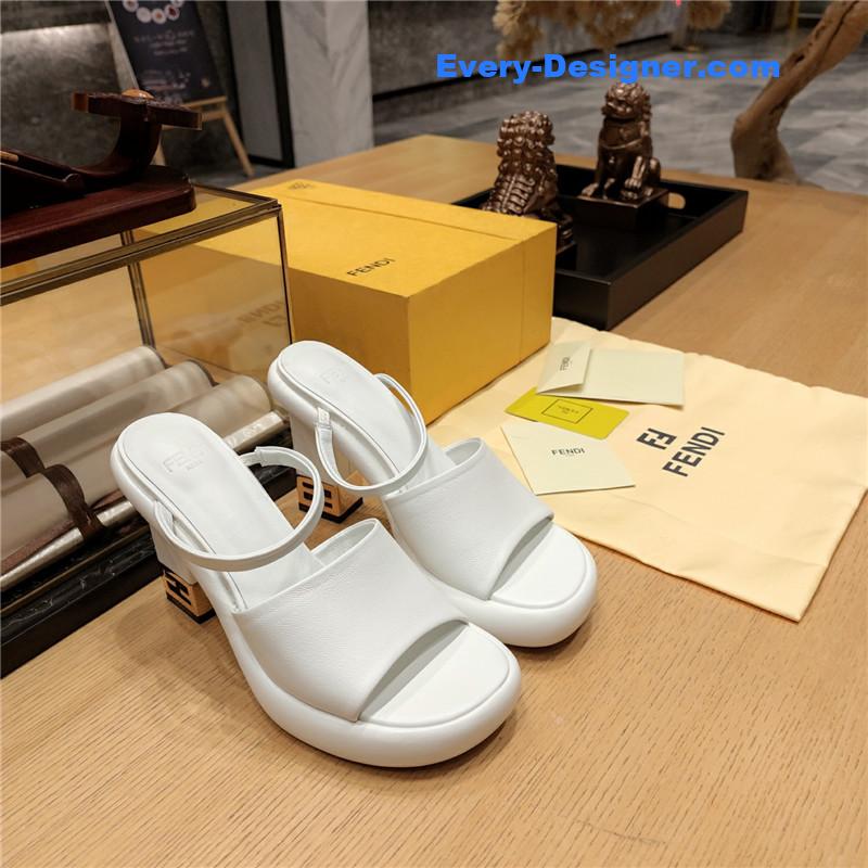 F**di block heel sandals