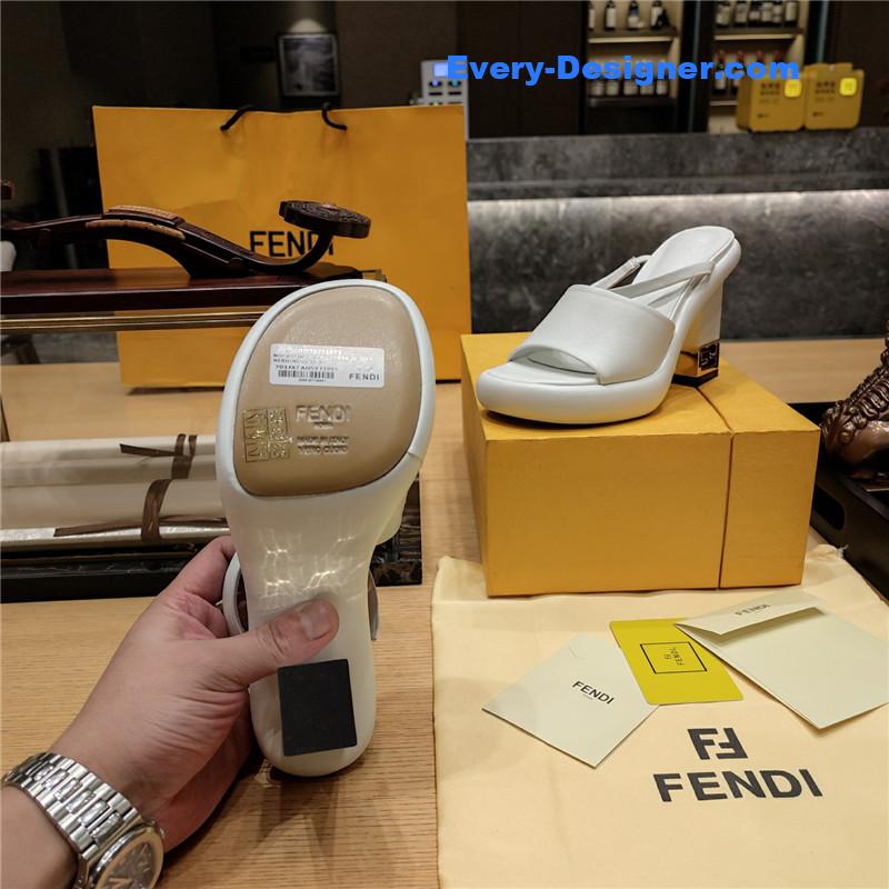 F**di block heel sandals