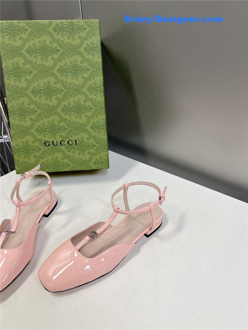 Gvc*1 double g hardware buckle embellished sandals