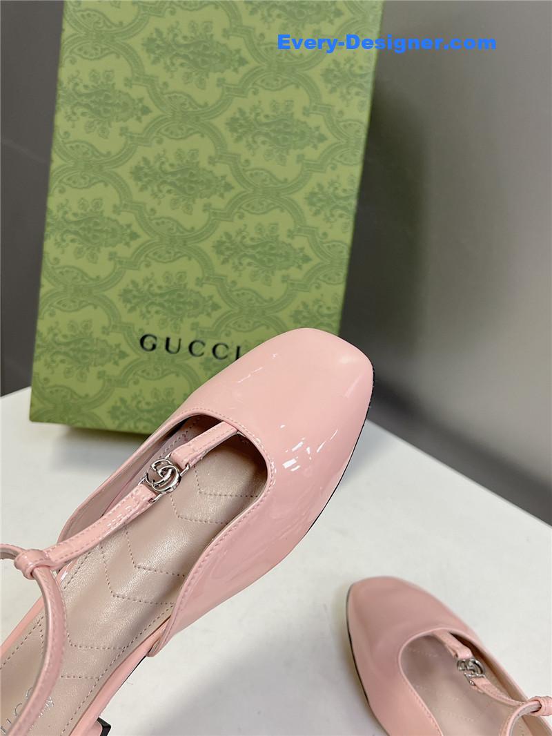 Gvc*1 double g hardware buckle embellished sandals