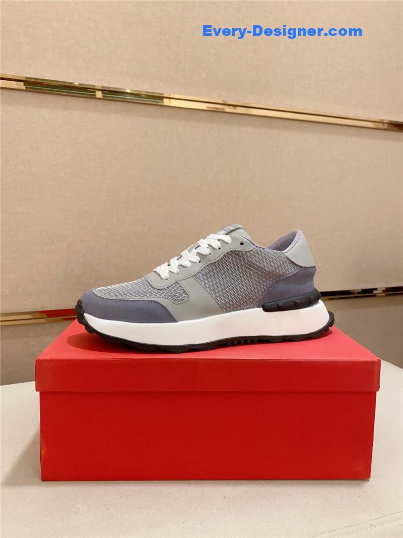 valentino multi-element color-block casual sneakers