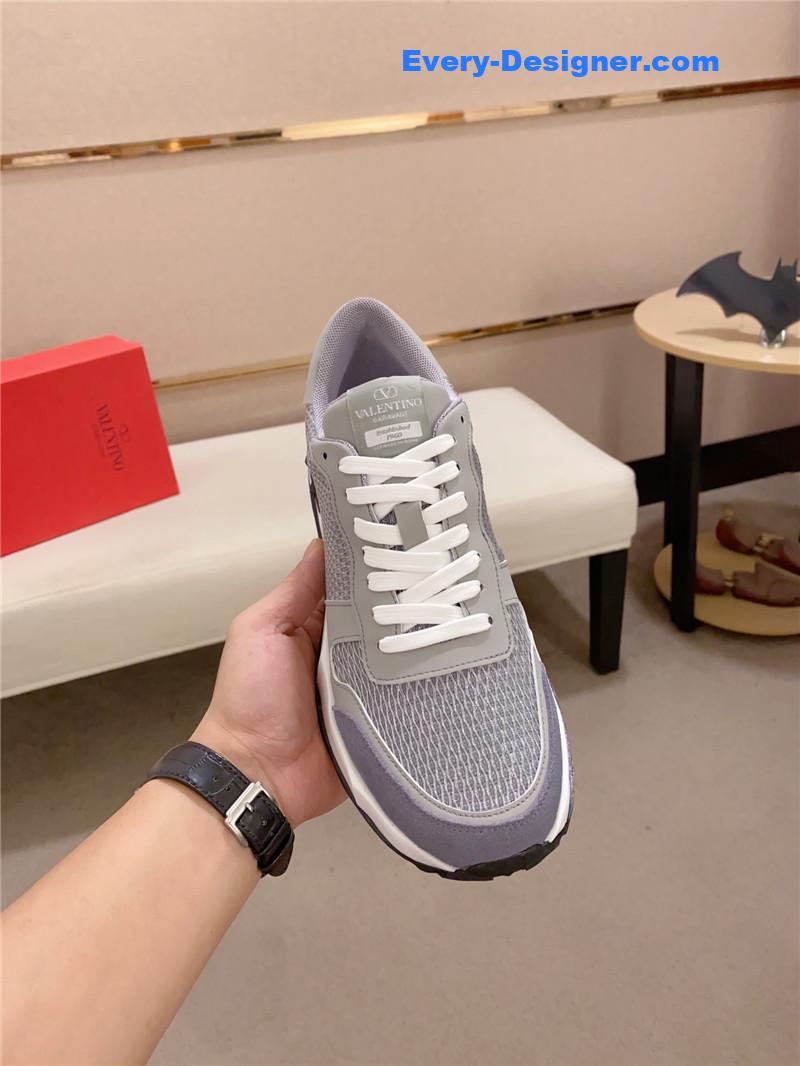 valentino multi-element color-block casual sneakers