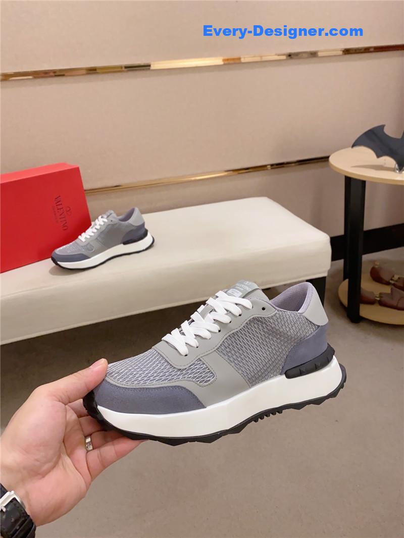 valentino multi-element color-block casual sneakers
