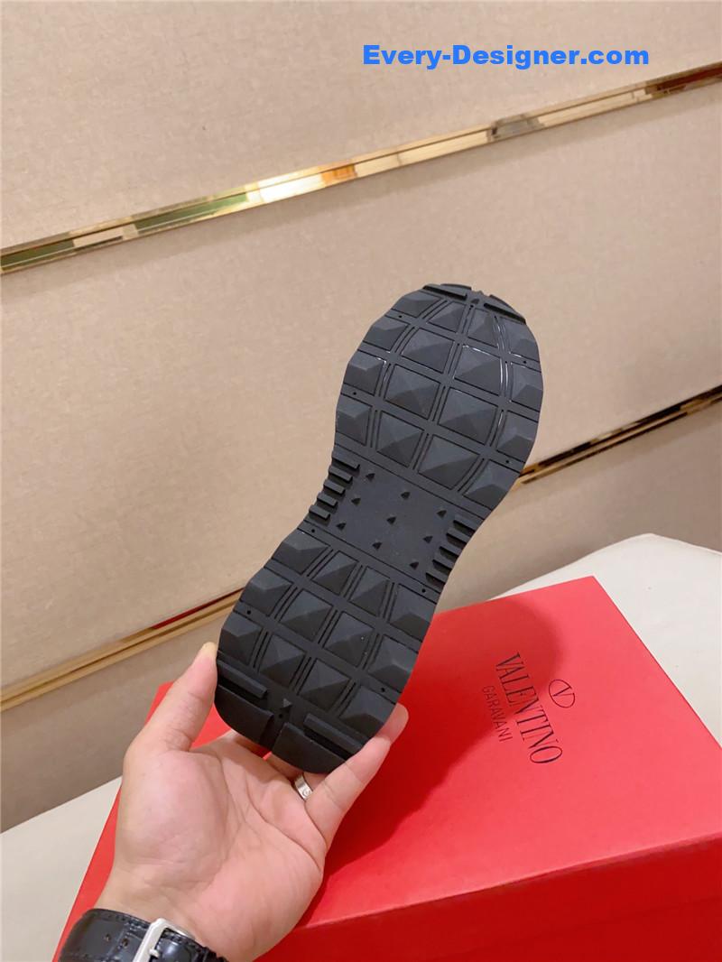 valentino multi-element color-block casual sneakers