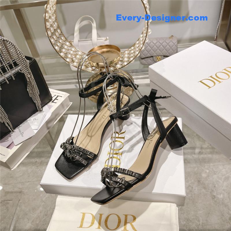 dior rhinestone mary jane ballet shoes