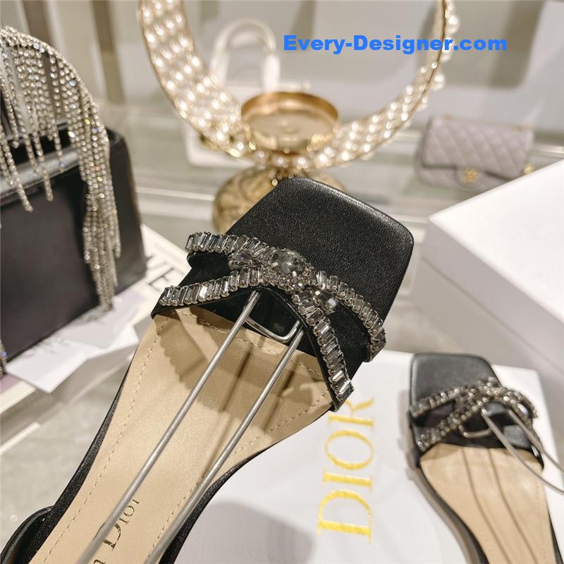 D10r rhinestone mary jane ballet shoes