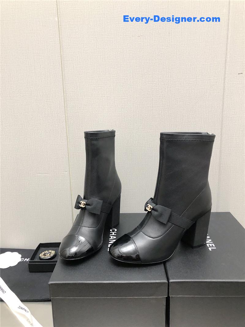 CC explosion bow snow white short boots