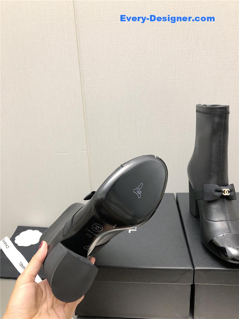 CC explosion bow snow white short boots