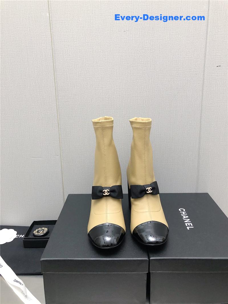 CC explosion bow snow white short boots