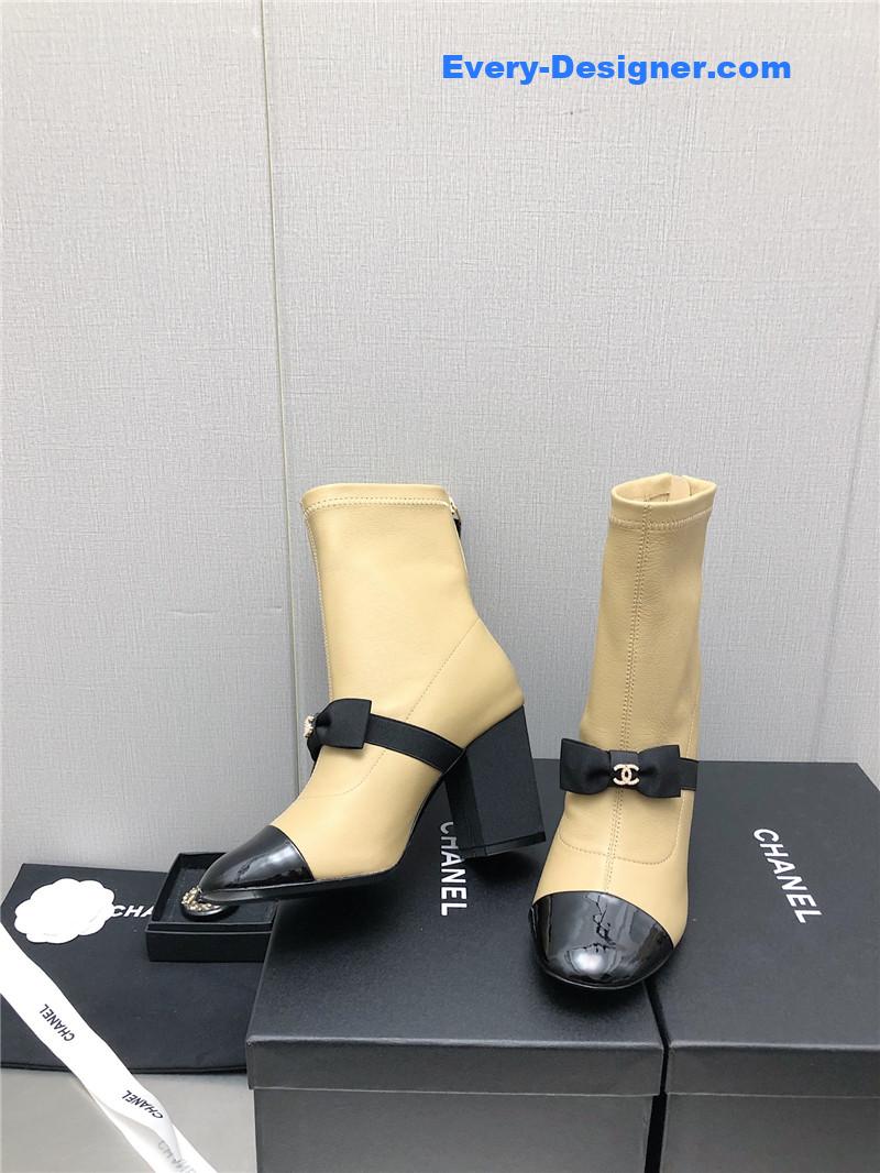 CC explosion bow snow white short boots