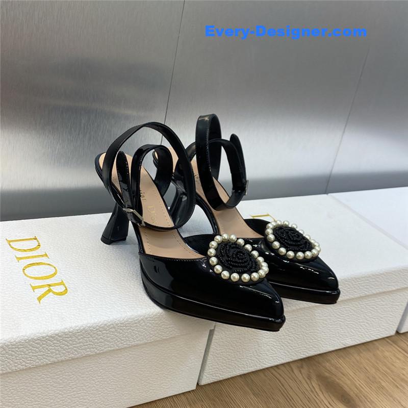 Dior new circle with pointed toe high heels women’s shoes