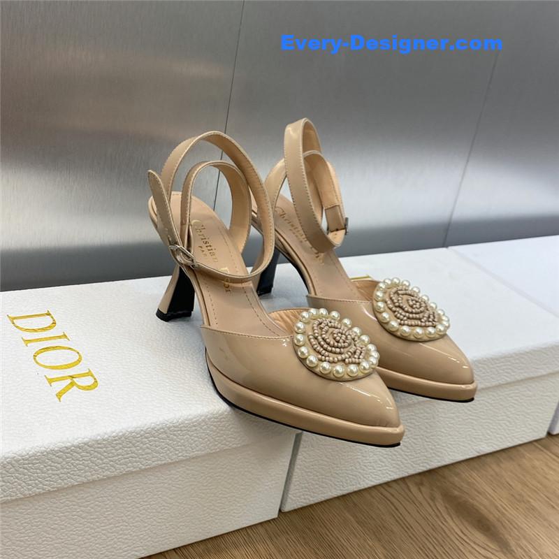 Dior new circle with pointed toe high heels women’s shoes