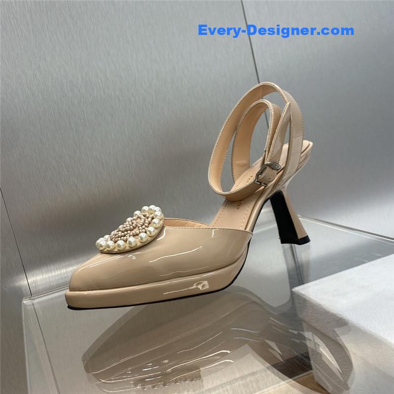 D10r new circle with pointed toe high heels women’s shoes