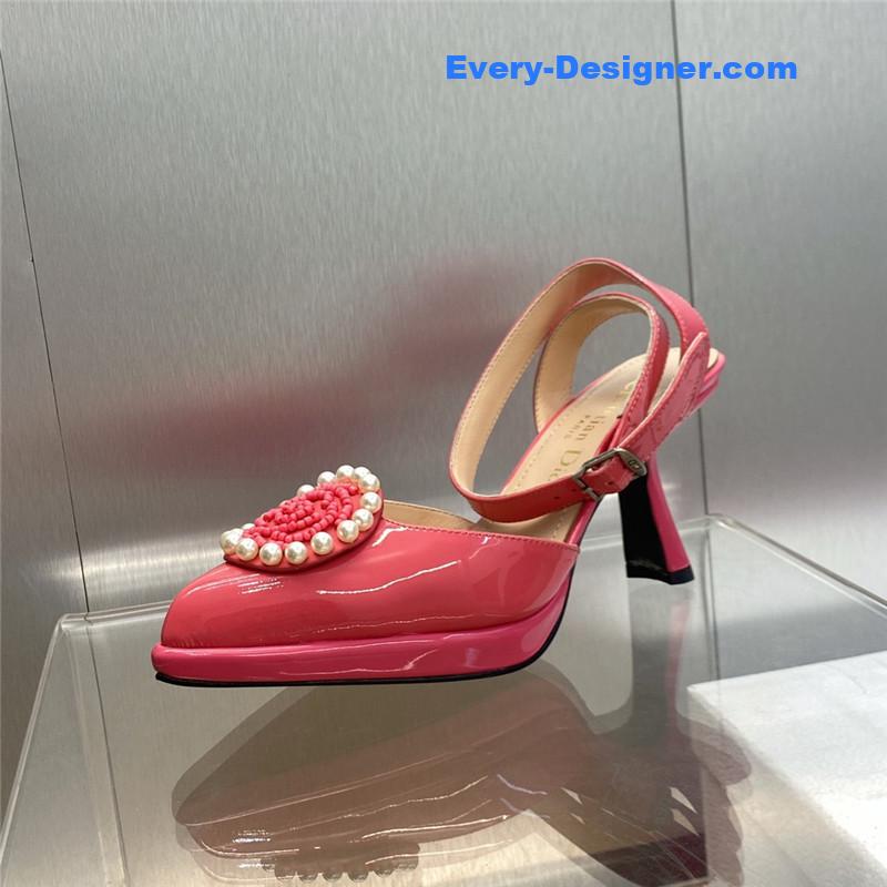 D10r new circle with pointed toe high heels women’s shoes