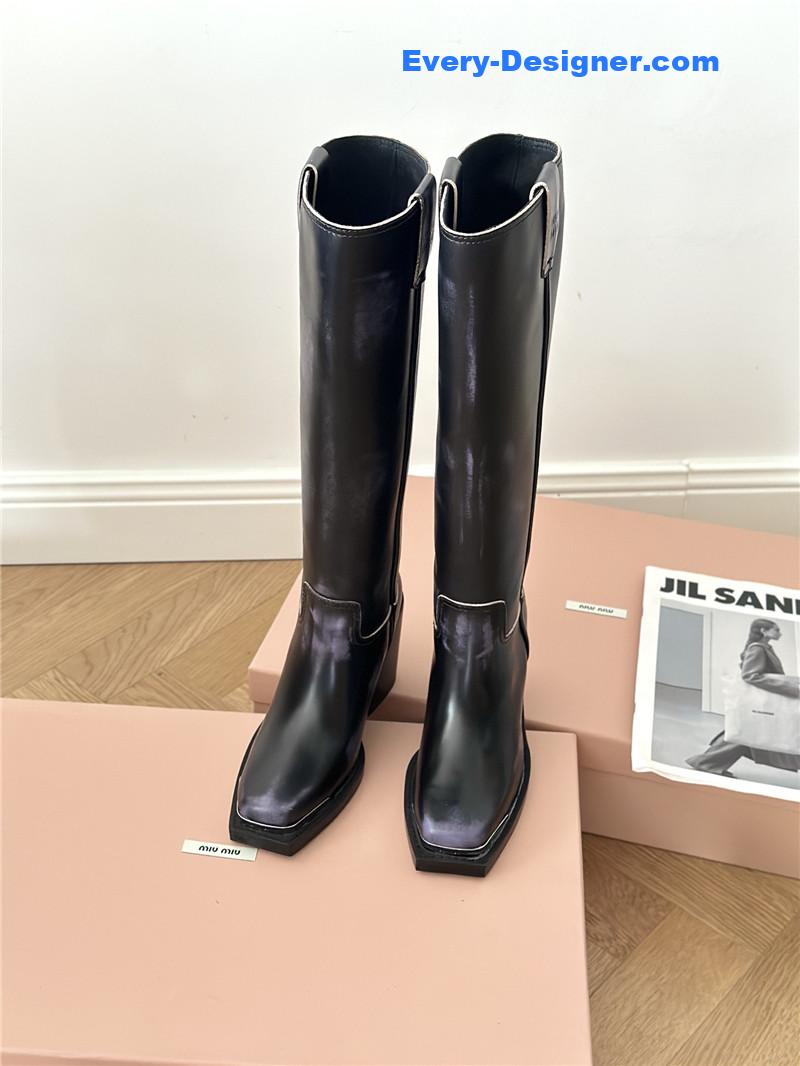 miumiu new western cowboy boots knight boots