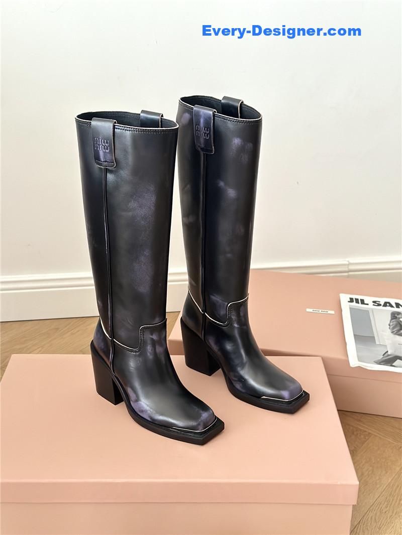 miumiu new western cowboy boots knight boots