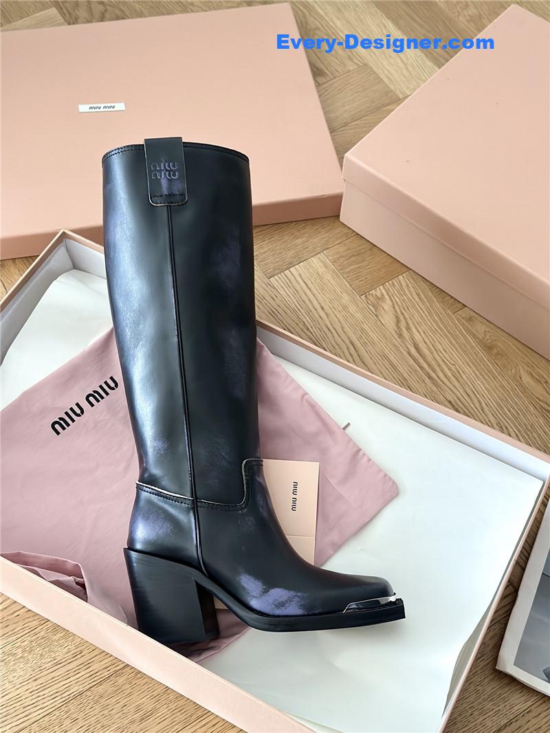 miumiu new western cowboy boots knight boots