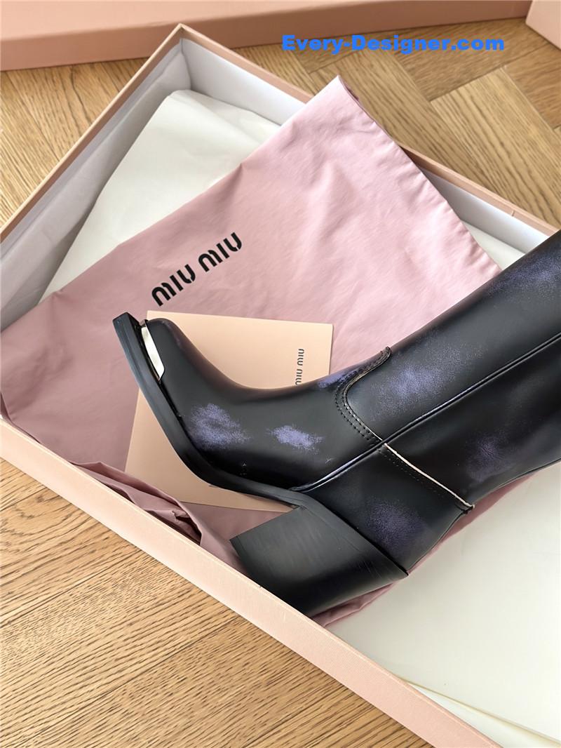 miumiu new western cowboy boots knight boots