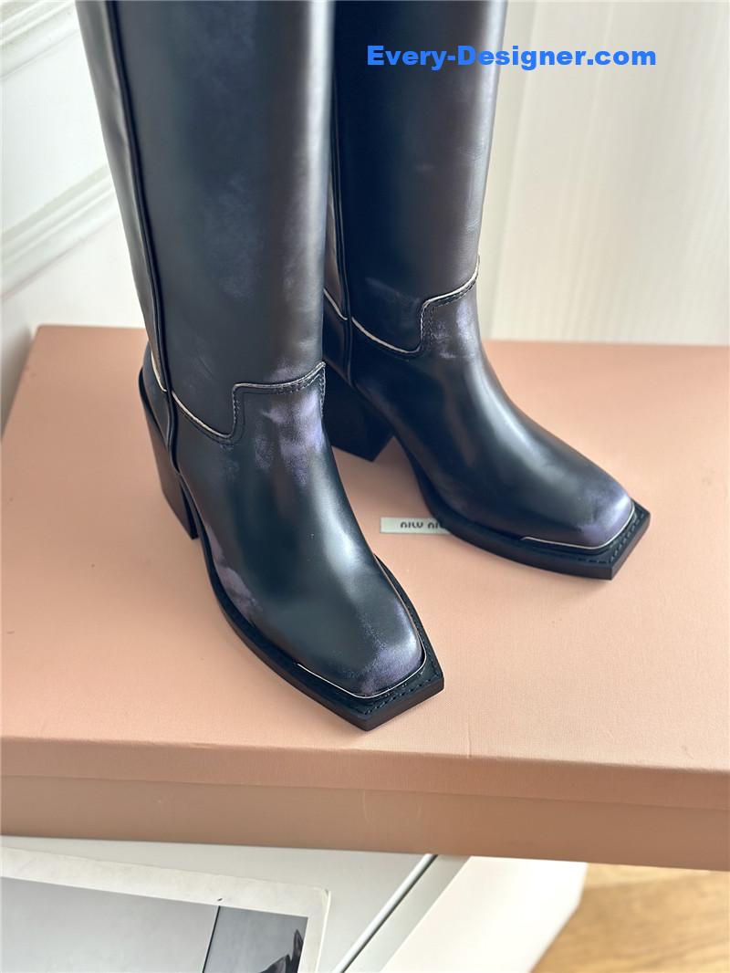 miumiu new western cowboy boots knight boots