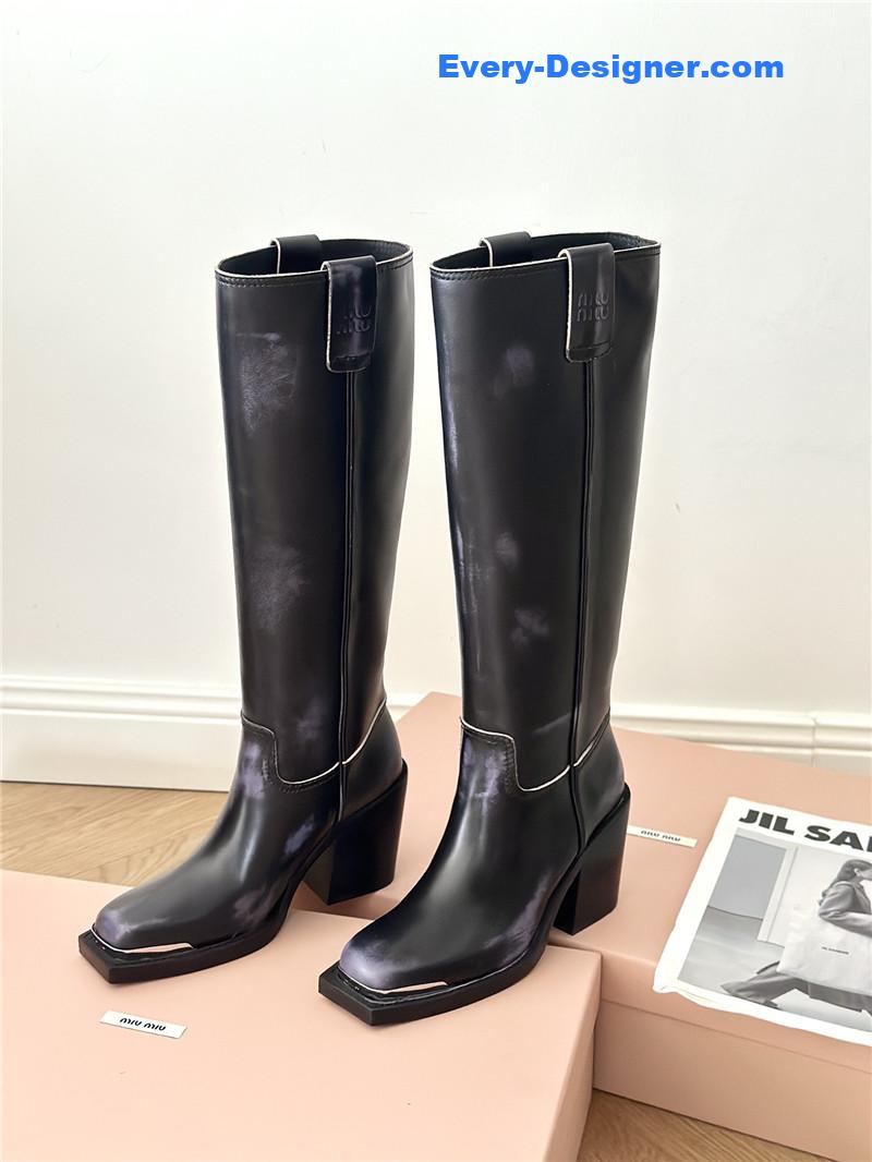 miumiu new western cowboy boots knight boots