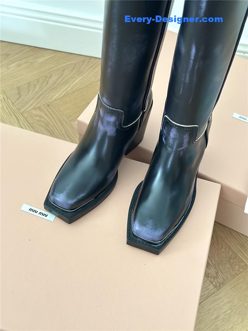 miumiu new western cowboy boots knight boots