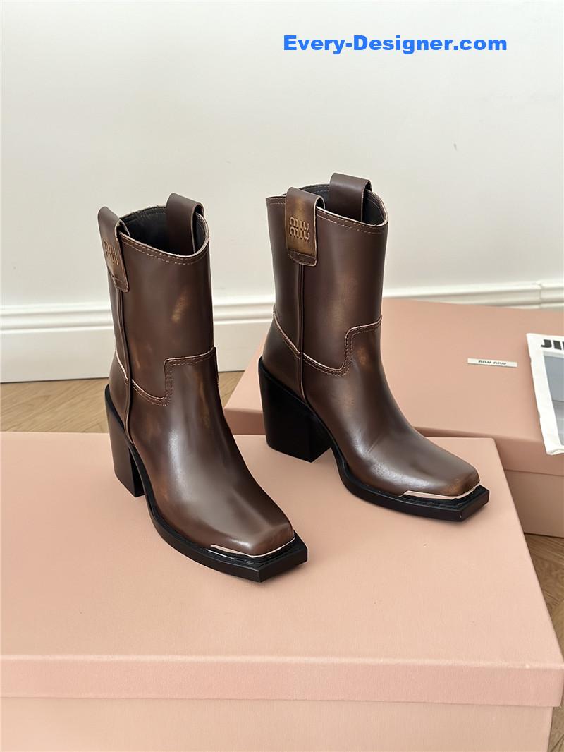 M1um1u new western cowboy boots knight boots