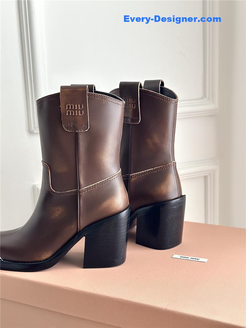 M1um1u new western cowboy boots knight boots