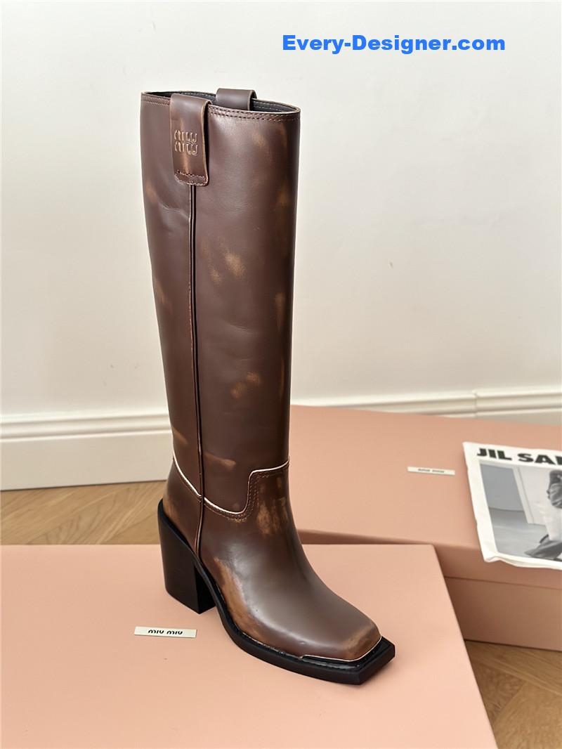 M1um1u new western cowboy boots knight boots