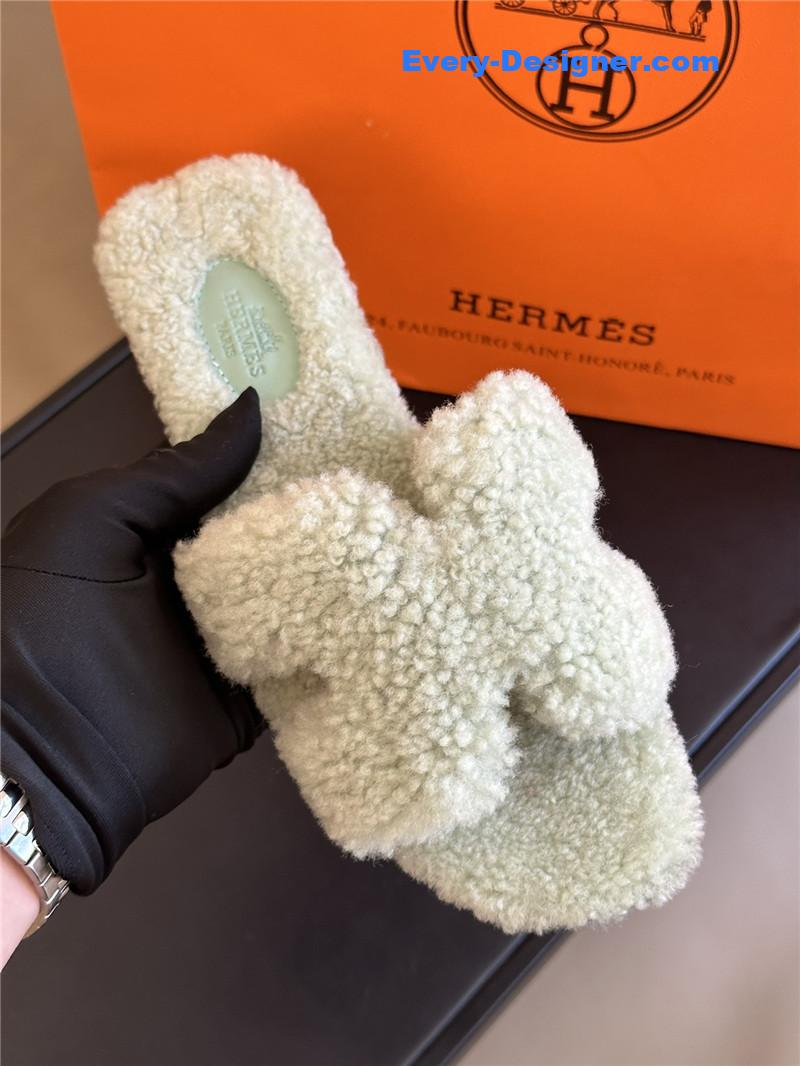 H**me5 fur roll cake hair h slippers