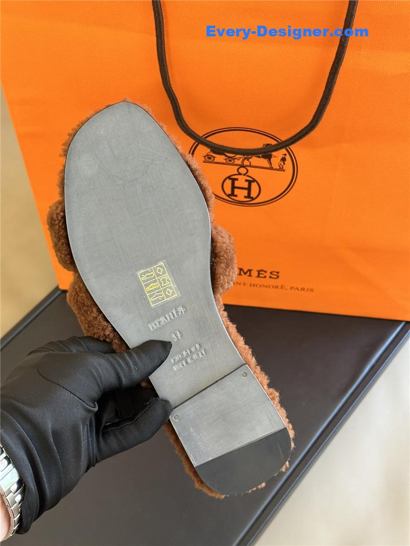 H**me5 fur roll cake hair h slippers