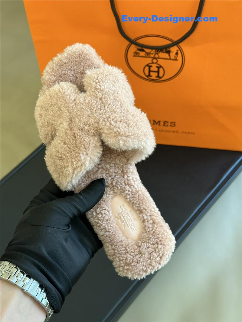 H**me5 fur roll cake hair h slippers