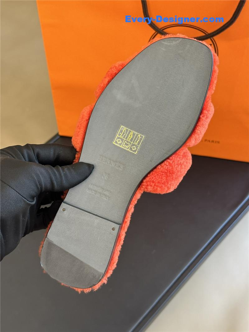 H**me5 fur roll cake hair h slippers