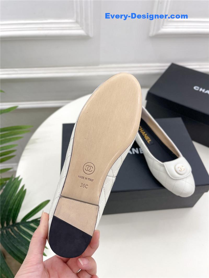 CC counter catwalk style ribbed flat shoes