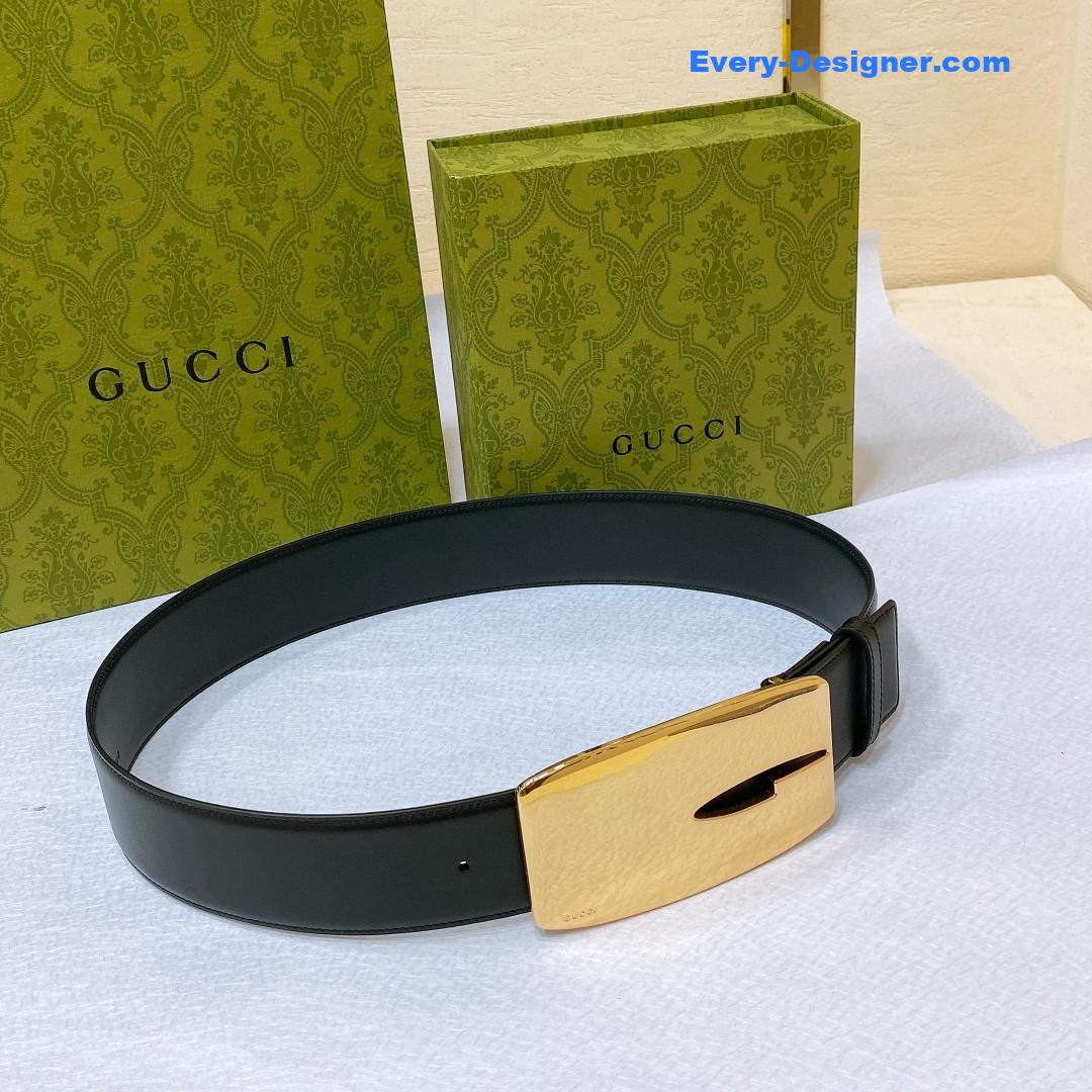 Gucci vintage letter G buckle wide belt