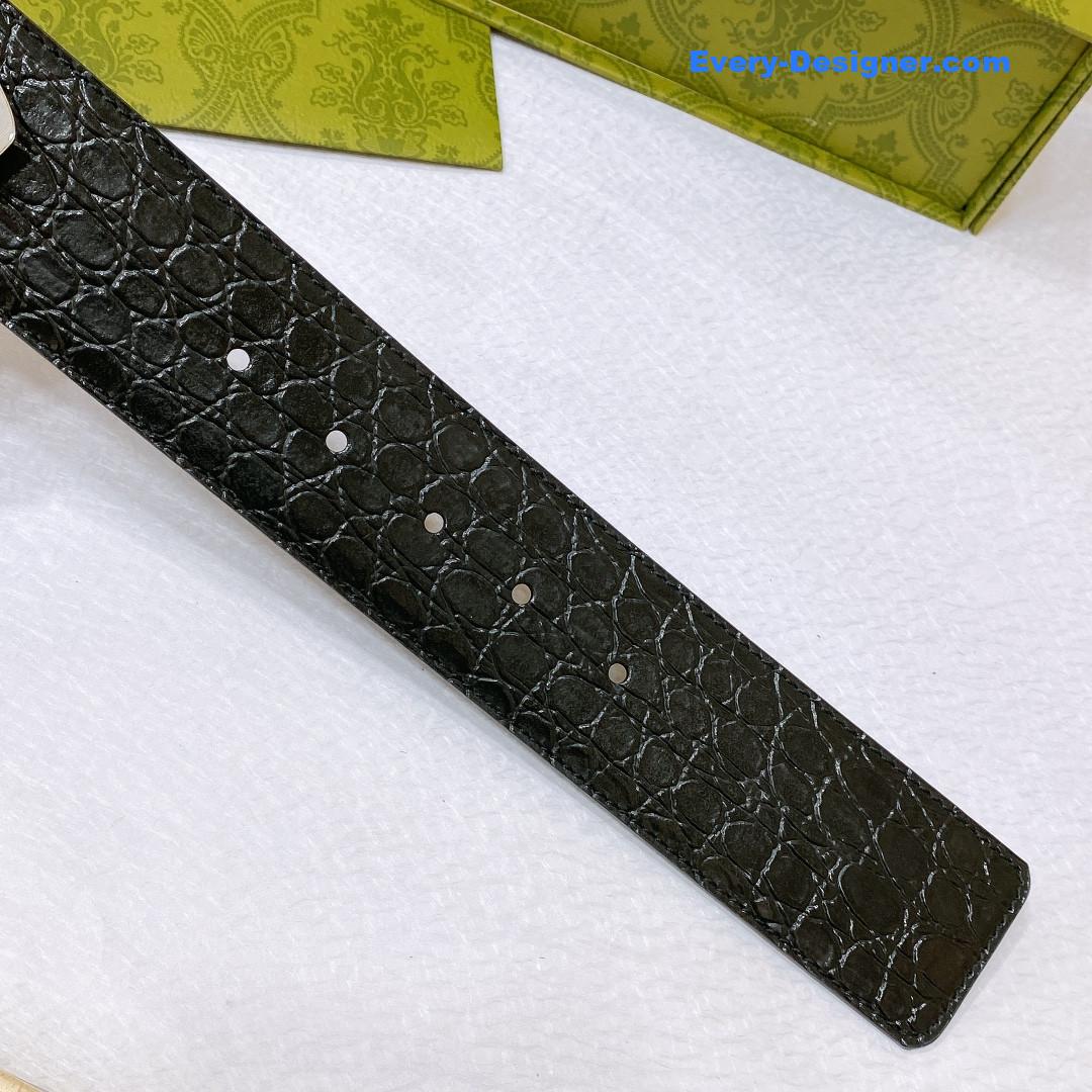 Gucci vintage letter G buckle wide belt