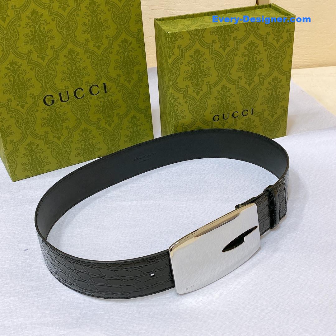 Gucci vintage letter G buckle wide belt