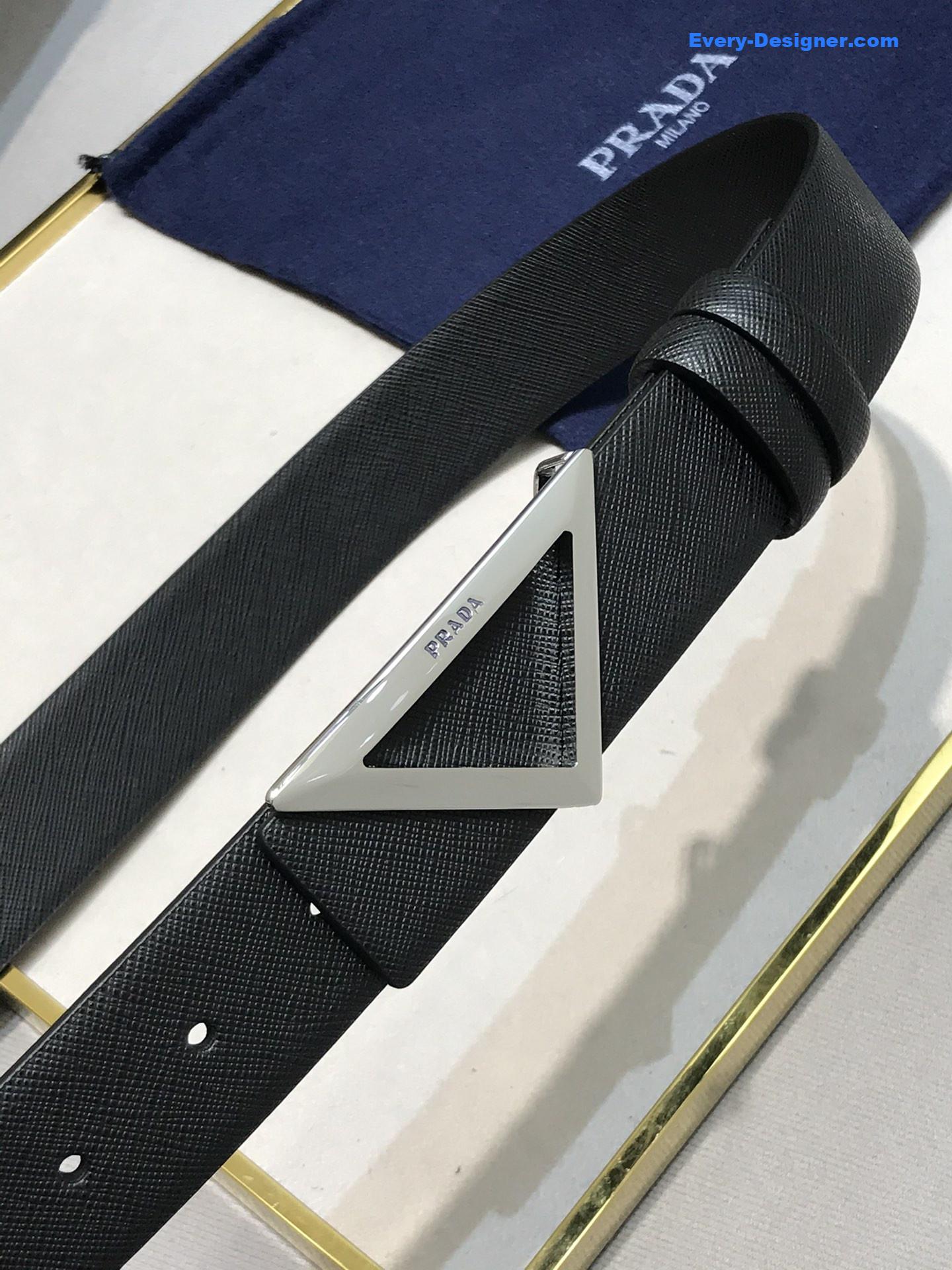 prada saffiano leather belt