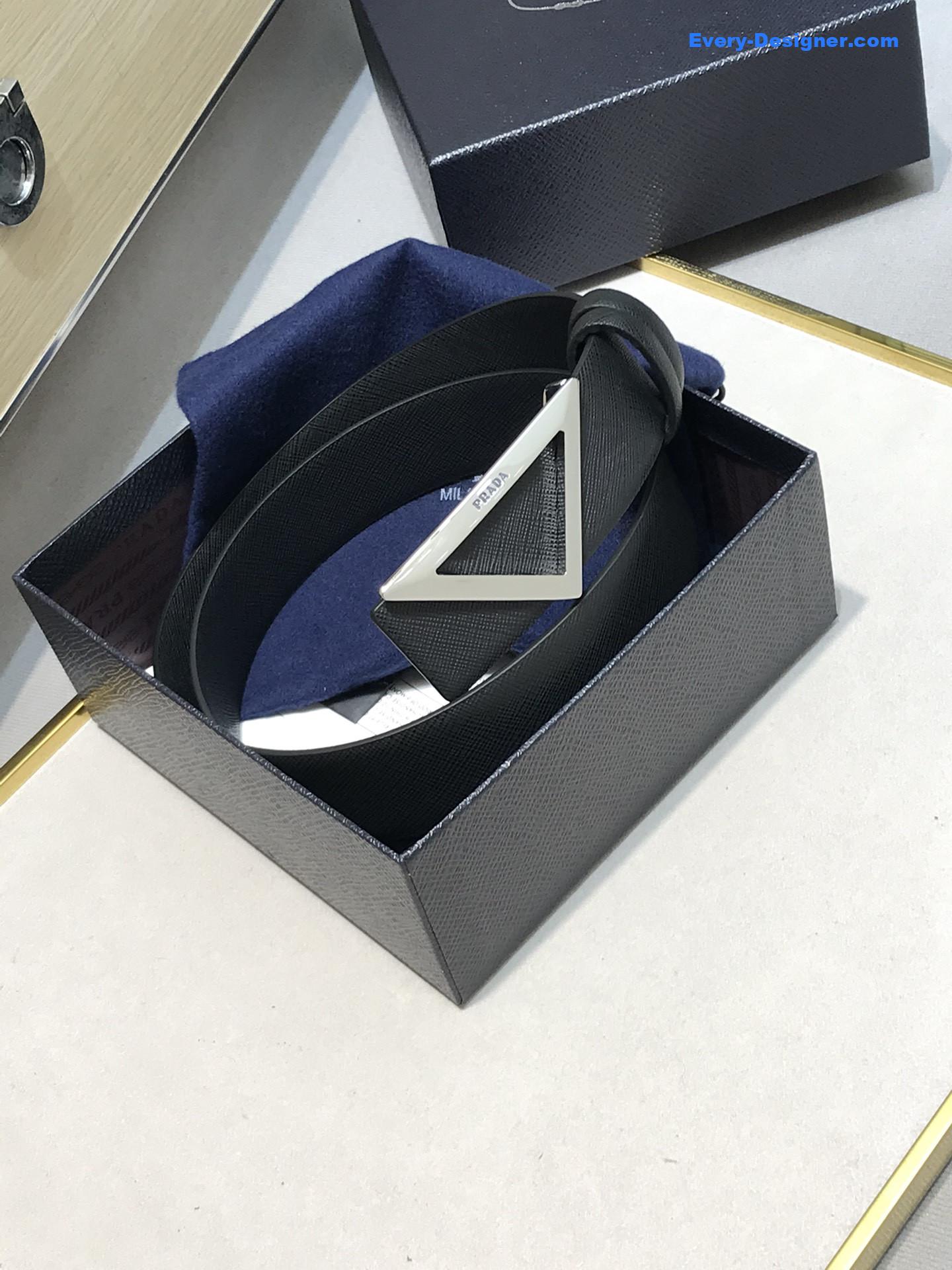 prada saffiano leather belt